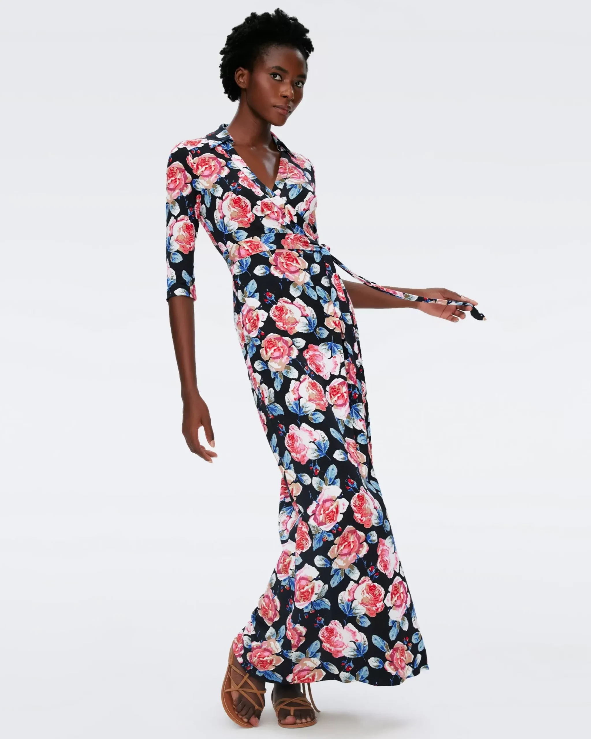 Abigail Silk Jersey Maxi Wrap Dress-dvf Flash Sale