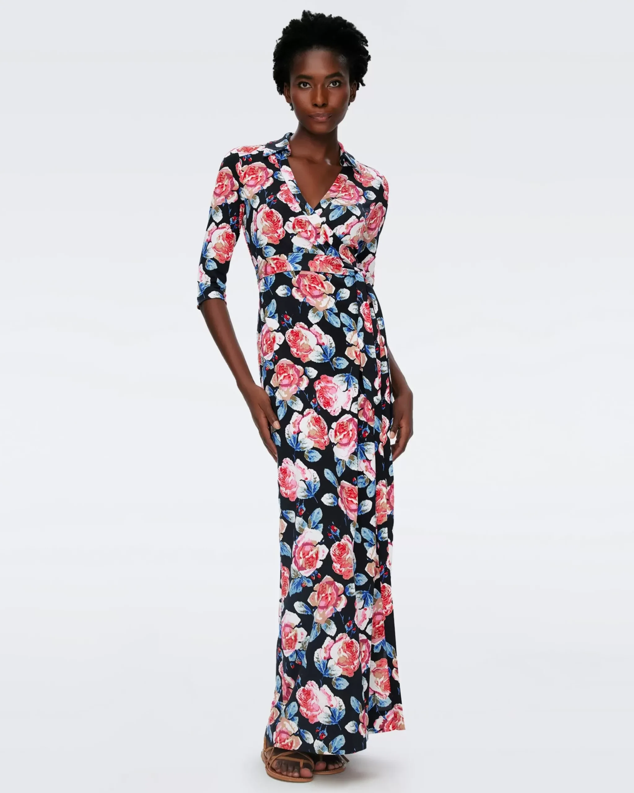 Abigail Silk Jersey Maxi Wrap Dress-dvf Flash Sale