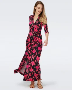 Abigail Silk Jersey Maxi Wrap Dress-dvf Sale