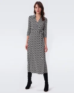 Abigail Silk Jersey Midi Wrap Dress-dvf Hot