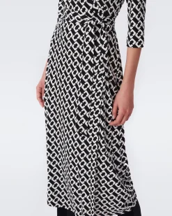 Abigail Silk Jersey Midi Wrap Dress-dvf Hot
