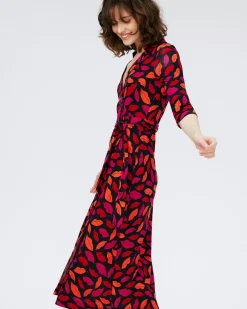 Abigail Silk Jersey Midi Wrap Dress-dvf New