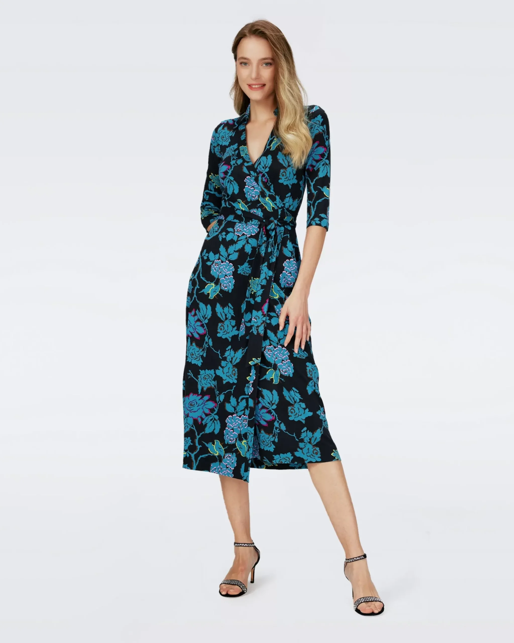Abigail Silk Jersey Midi Wrap Dress-dvf Best