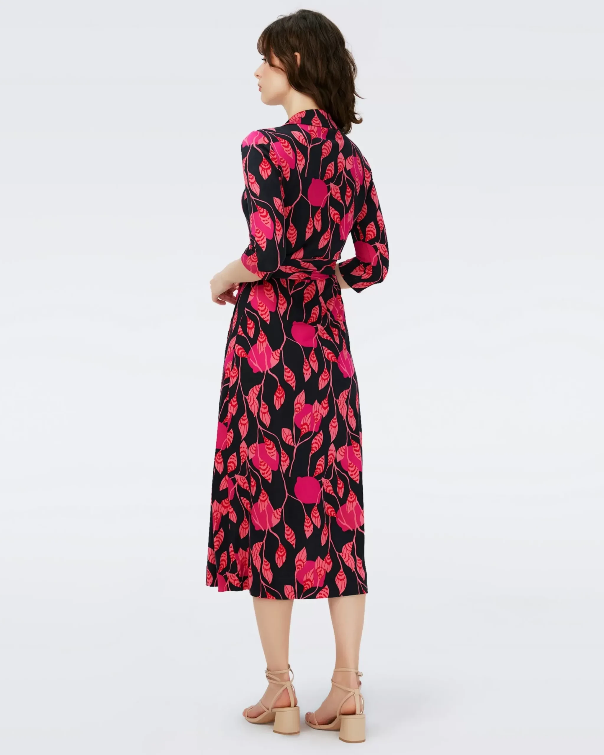 Abigail Silk Jersey Midi Wrap Dress-dvf New
