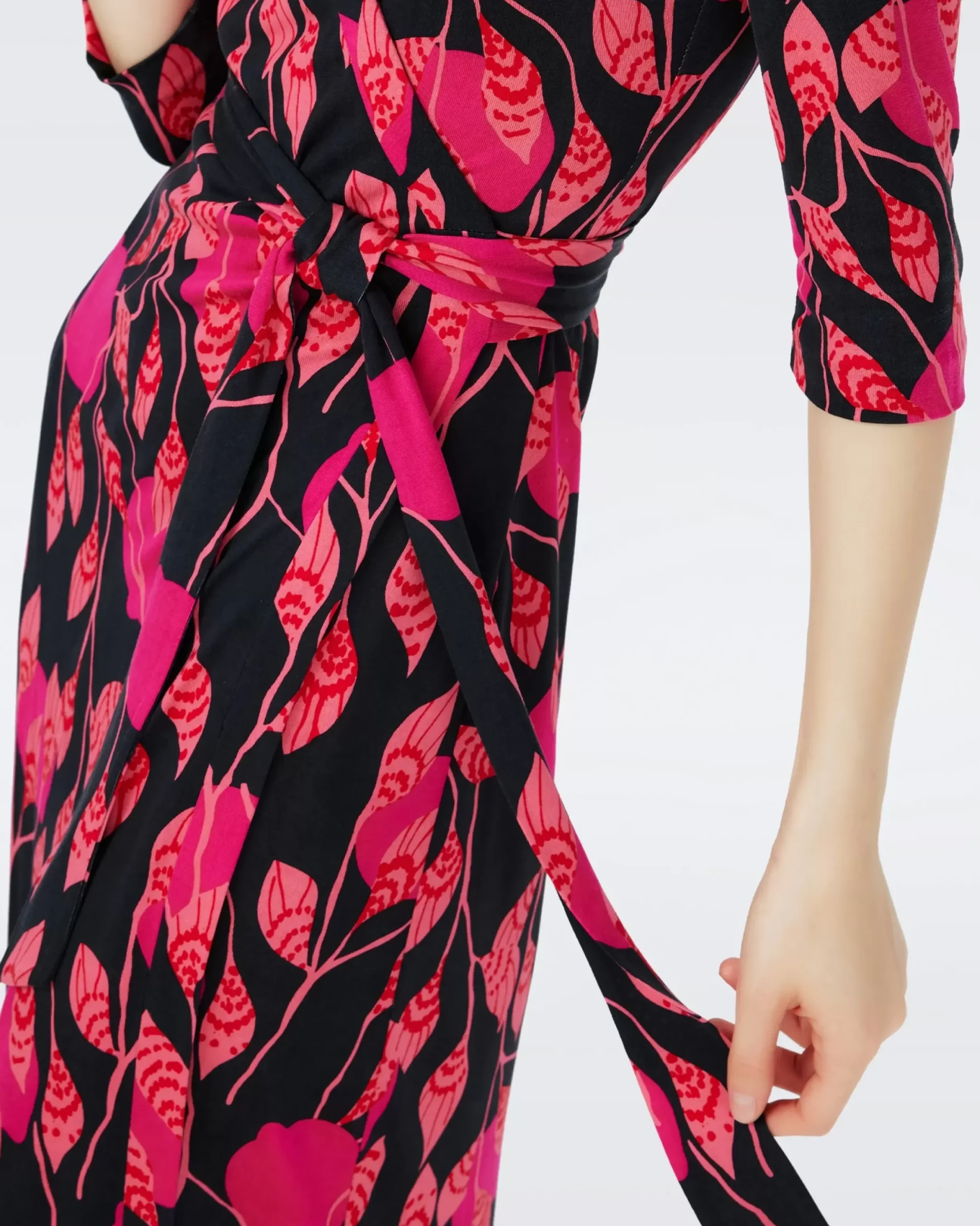 Abigail Silk Jersey Midi Wrap Dress-dvf New