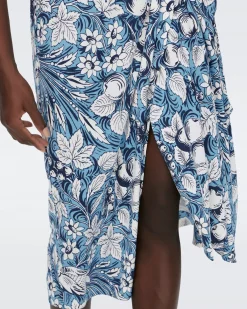 Abigail Silk Jersey Midi Wrap Dress-dvf Outlet