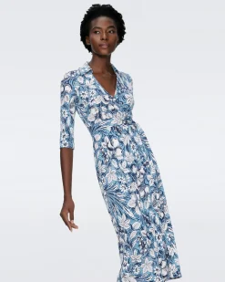 Abigail Silk Jersey Midi Wrap Dress-dvf Outlet