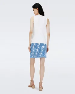 Alejandra Cotton Jacquard Skirt-dvf Hot
