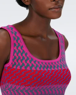 Arpita Knit Jacquard Top-dvf Sale