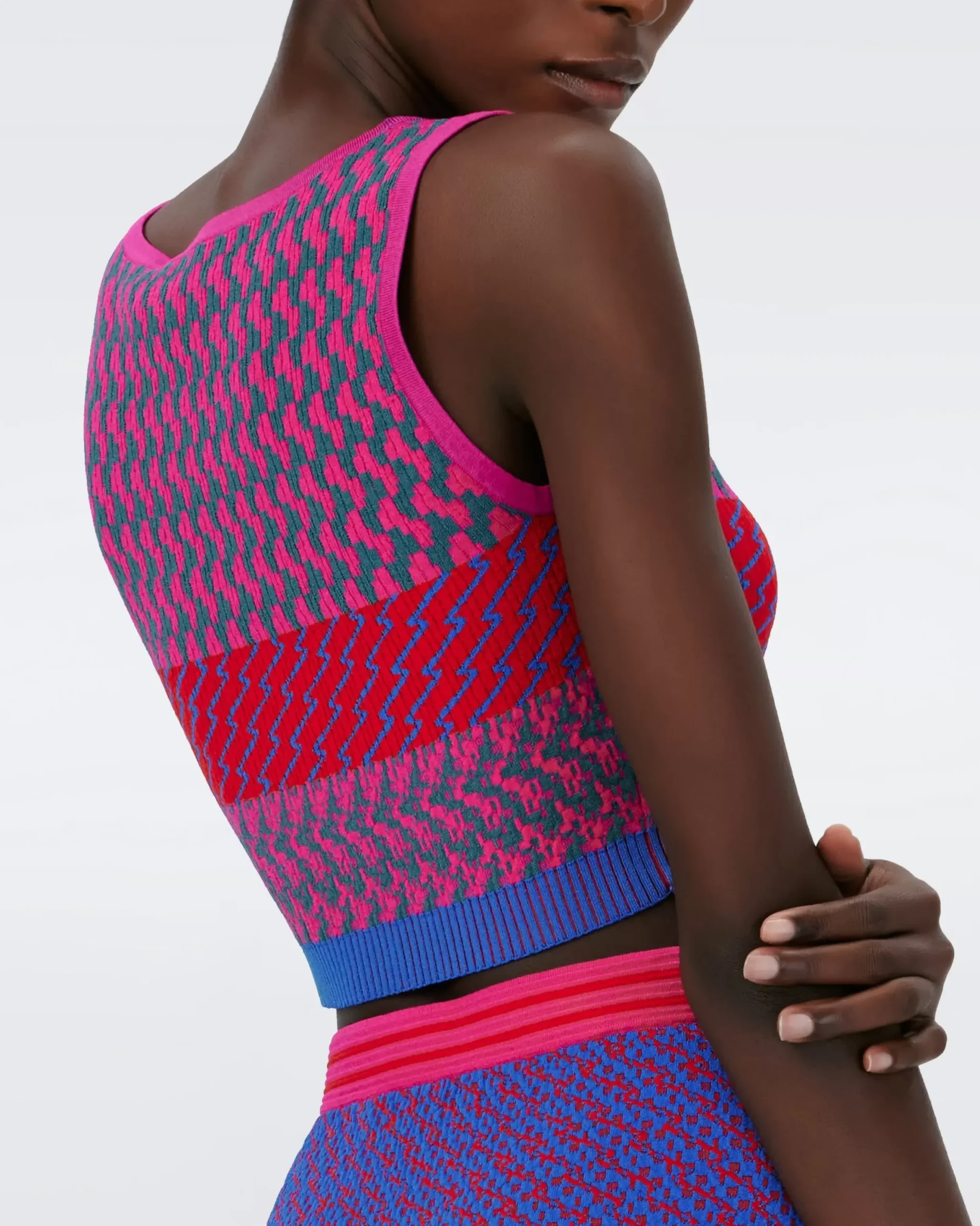Arpita Knit Jacquard Top-dvf Sale