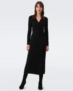 Astrid Wool-Cashmere Wrap Dress-dvf Cheap