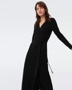 Astrid Wool-Cashmere Wrap Dress-dvf Cheap