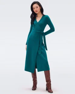Astrid Wool-Cashmere Wrap Dress-dvf Outlet