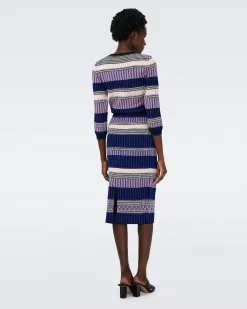 Bernarda Knit Jacquard Skirt-dvf Clearance