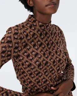 Birdie Jacquard Top-dvf Clearance