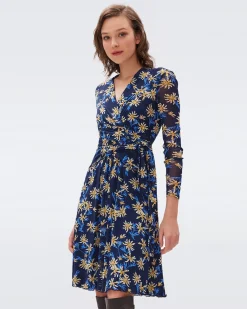 Brenda Mesh Wrap Dress-dvf Best