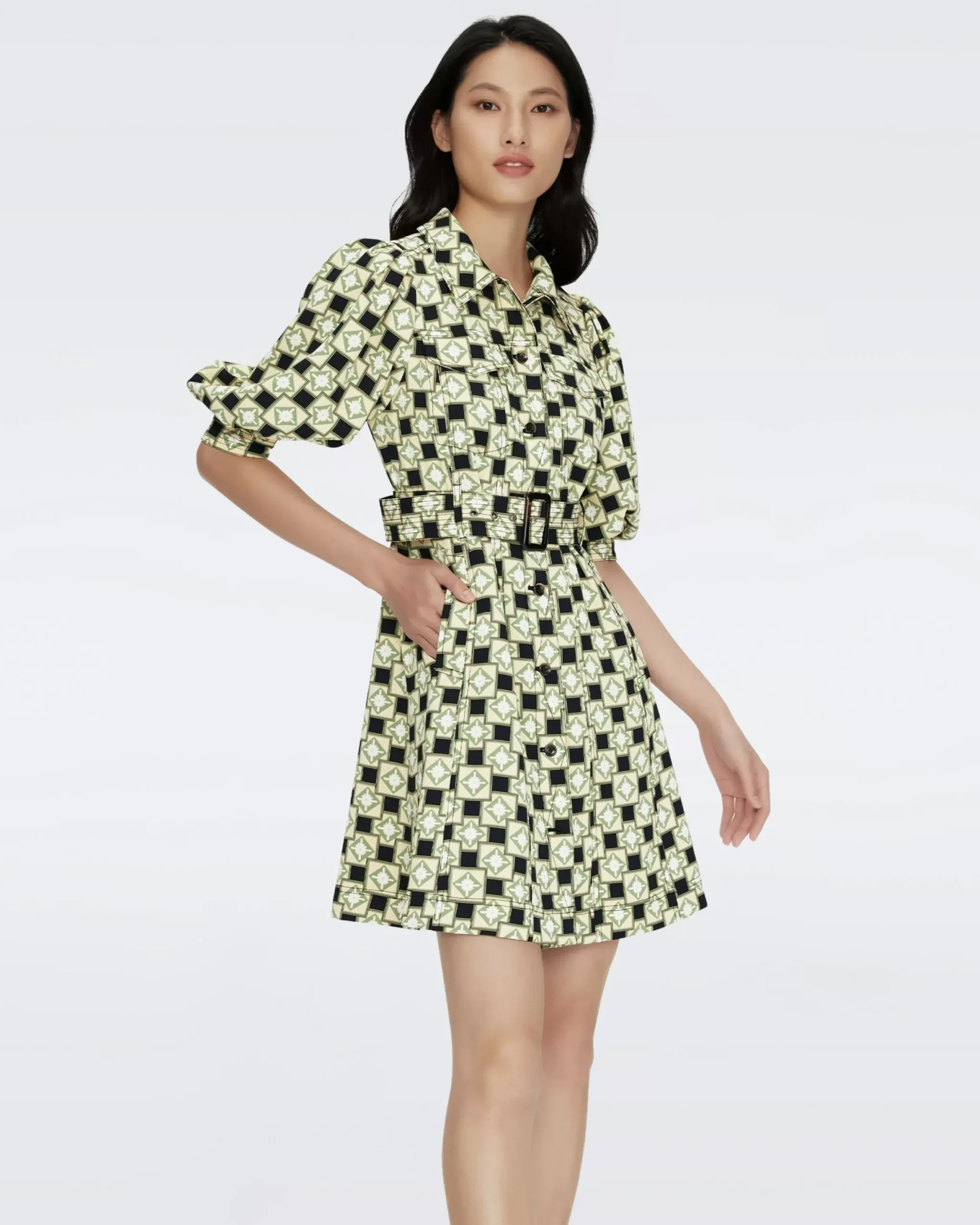 Britney Belted Dress-dvf Clearance