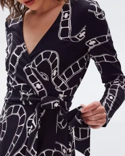 Demetria Wrap Dress-dvf Store