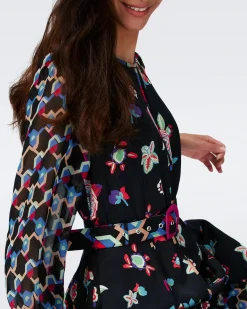 Elliot Long-Sleeve Dress-dvf Discount