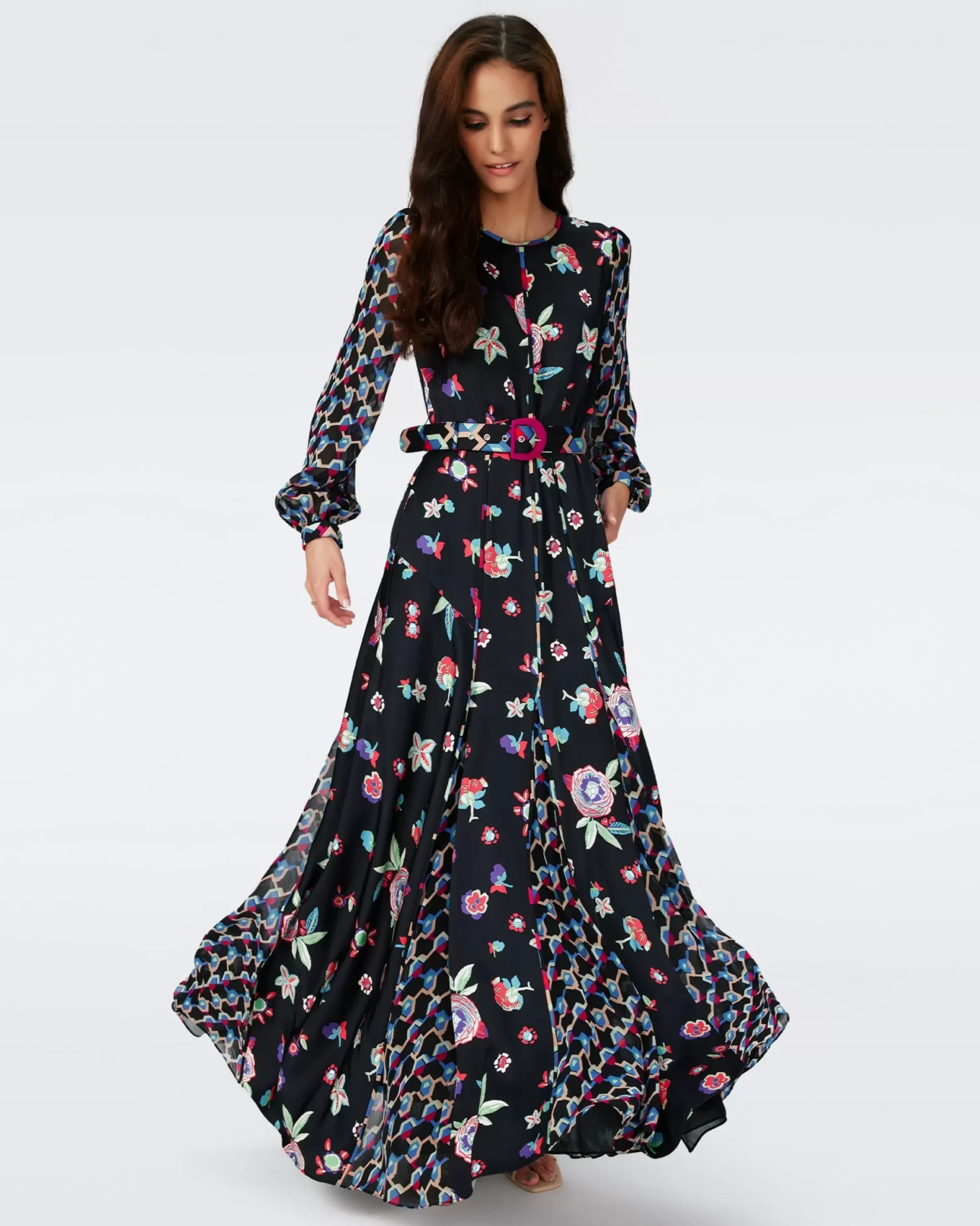 Elliot Long-Sleeve Dress-dvf Discount