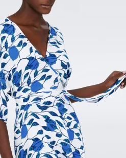 Eloise Faux Wrap Midi Dress-dvf Cheap