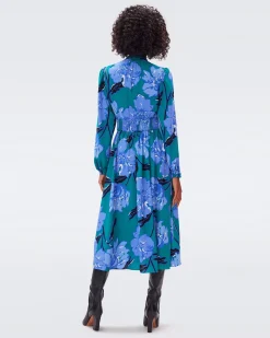Erica Long Sleeve Midi Dress-dvf Online
