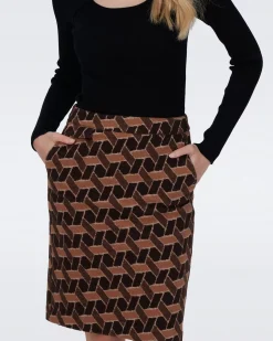 Ethel Knit Jacquard Skirt-dvf Shop