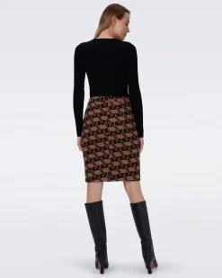 Ethel Knit Jacquard Skirt-dvf Shop