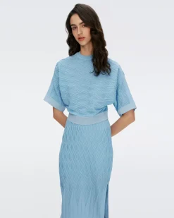 Gisele Knit Jacquard Skirt-dvf New