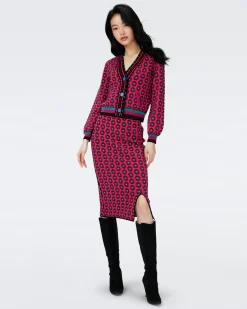 Gusta Knit Jacquard Skirt-dvf Best