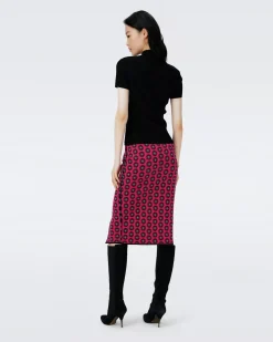 Gusta Knit Jacquard Skirt-dvf Best