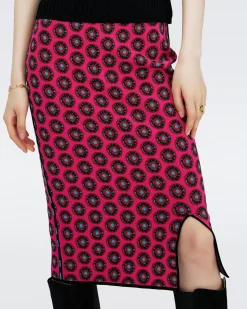 Gusta Knit Jacquard Skirt-dvf Best