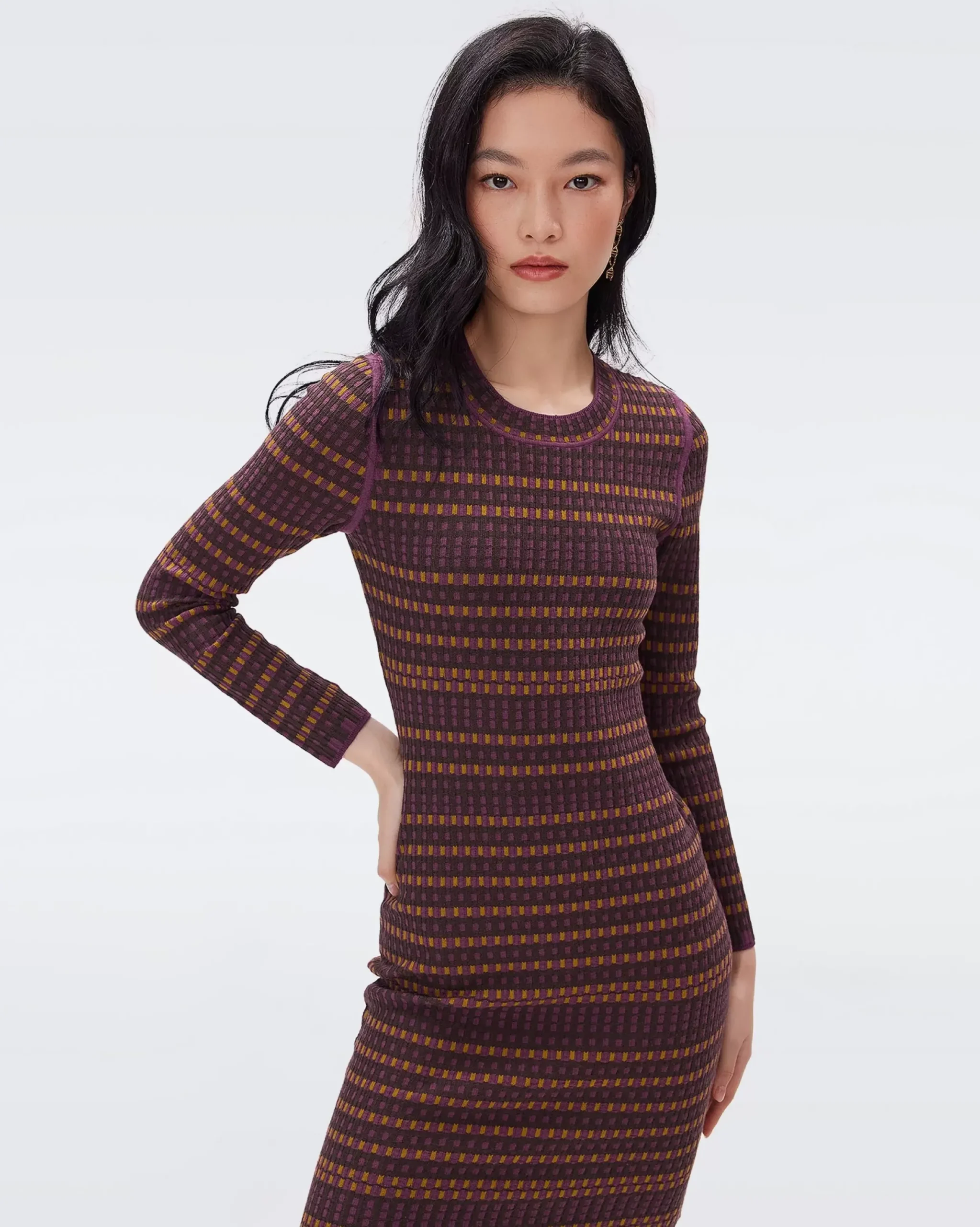 Harry Knit Jacquard Dress-dvf Clearance