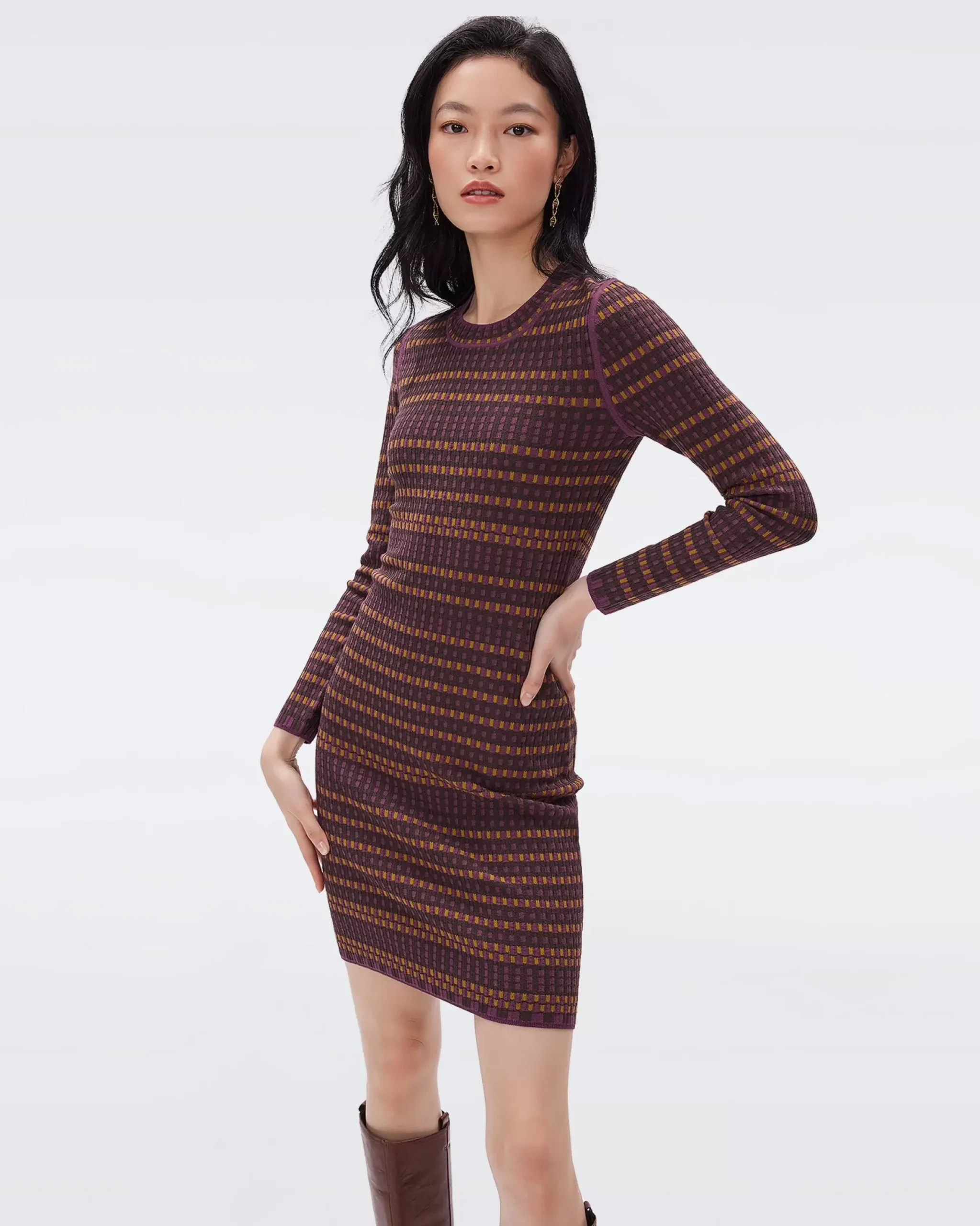 Harry Knit Jacquard Dress-dvf Clearance