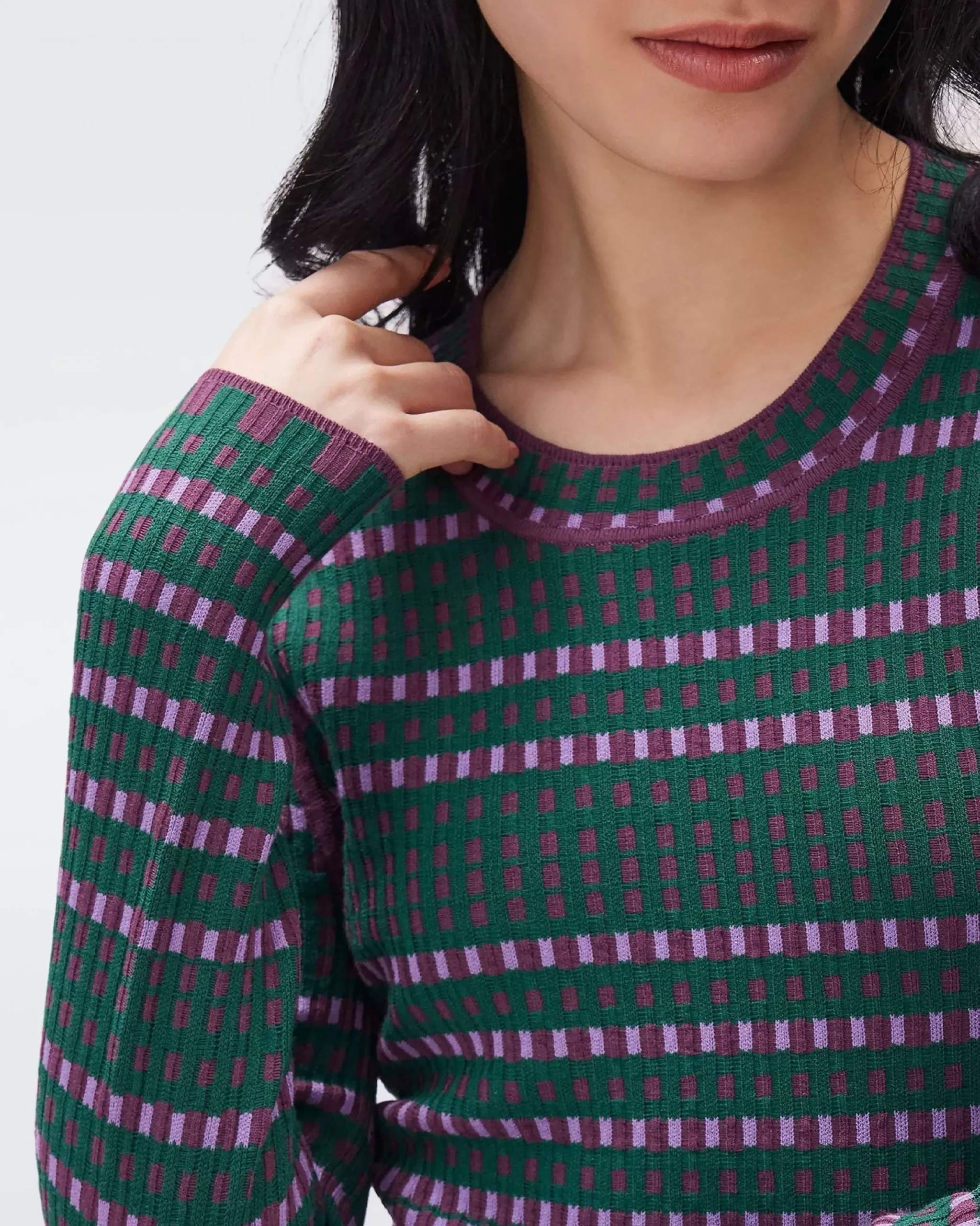 Harry Knit Jacquard Dress-dvf Cheap
