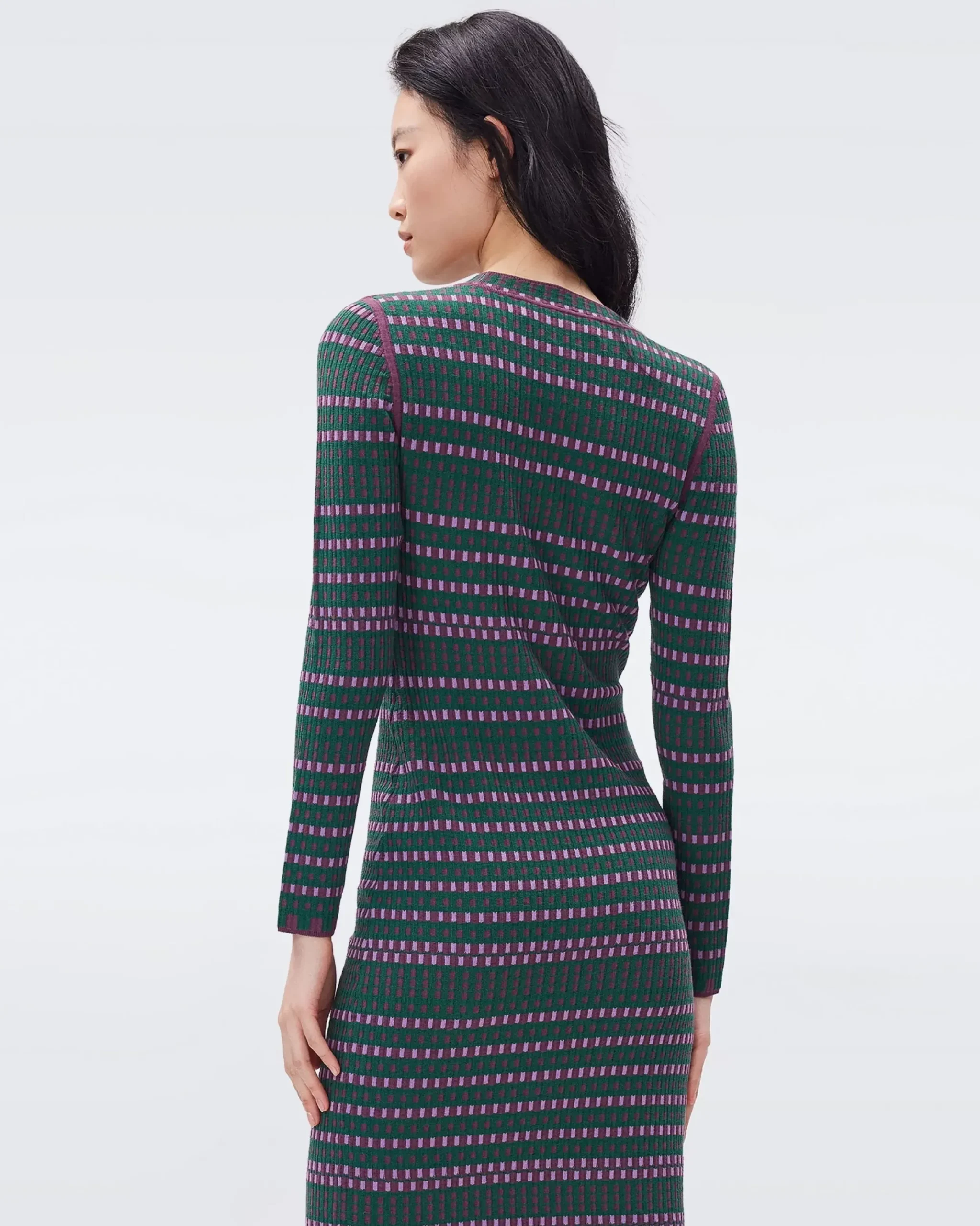 Harry Knit Jacquard Dress-dvf Cheap