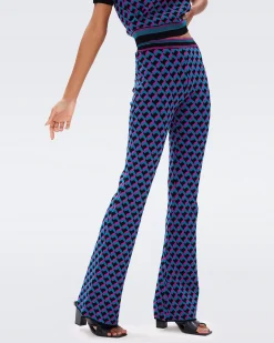 Hatti Knit Jacquard Pants-dvf Clearance