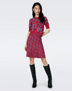 Hudson Knit Jacquard Sweater-dvf Shop