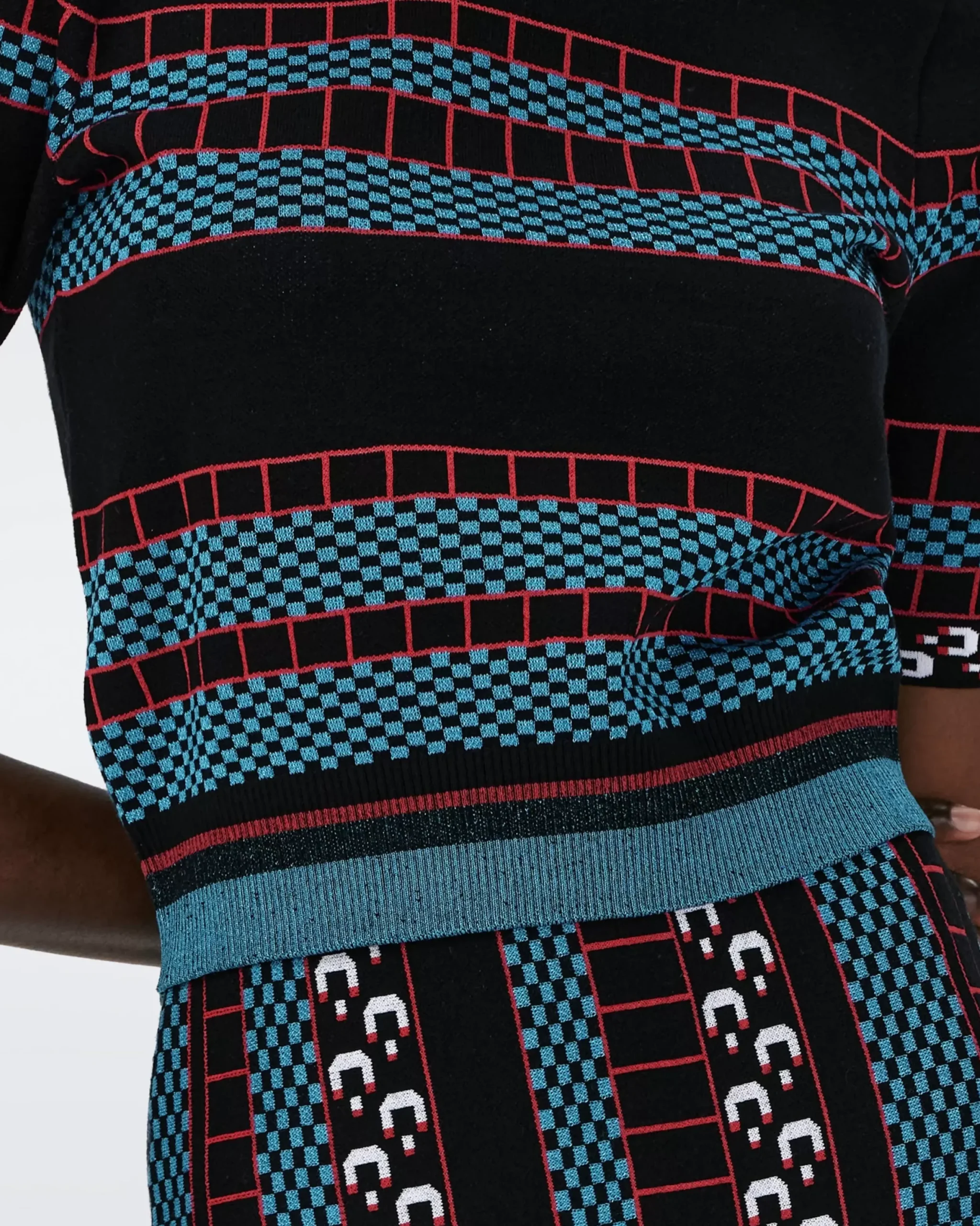 Hudson Knit Jacquard Sweater-dvf Fashion