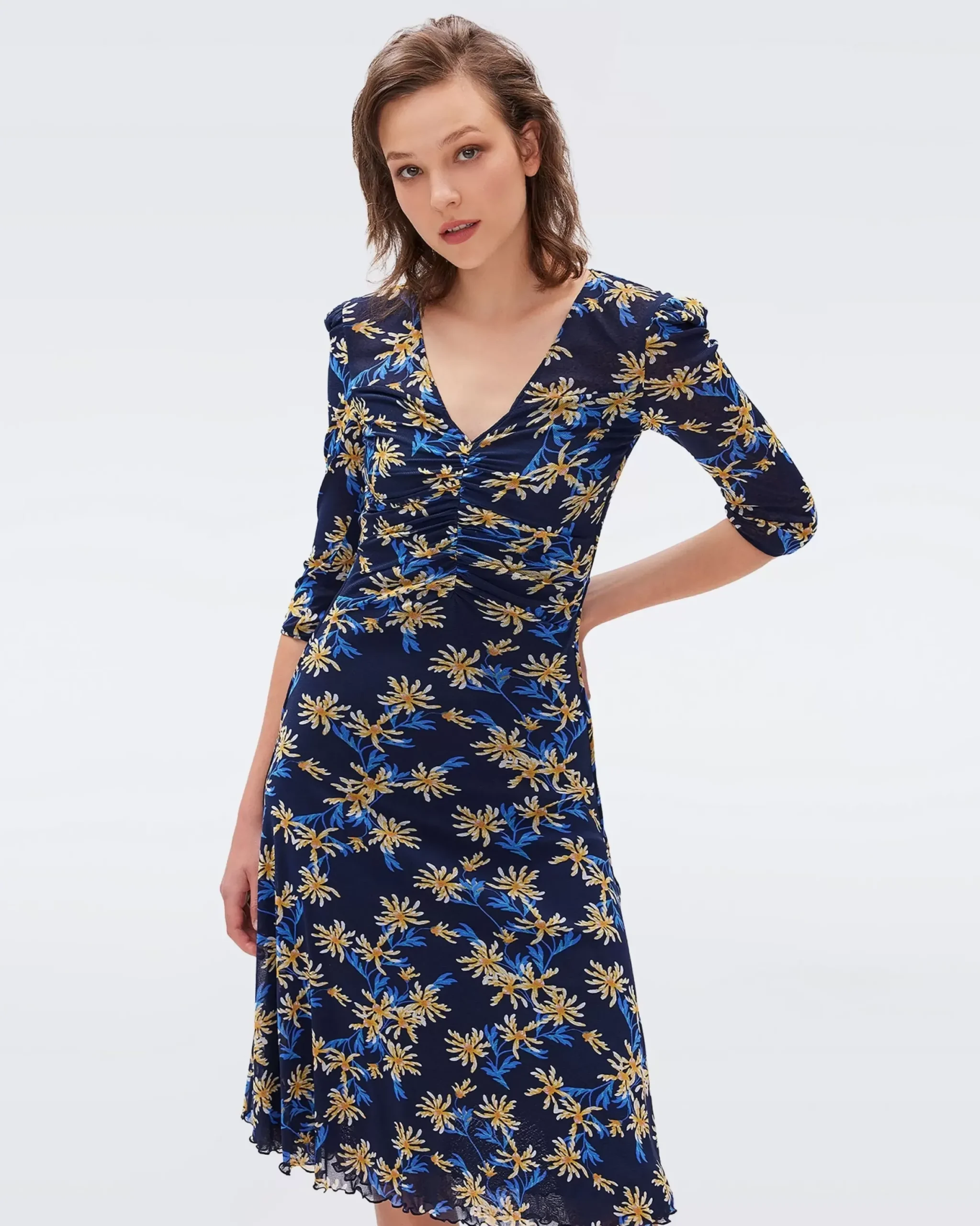 Ivan Reversible Mesh Dress-dvf Shop