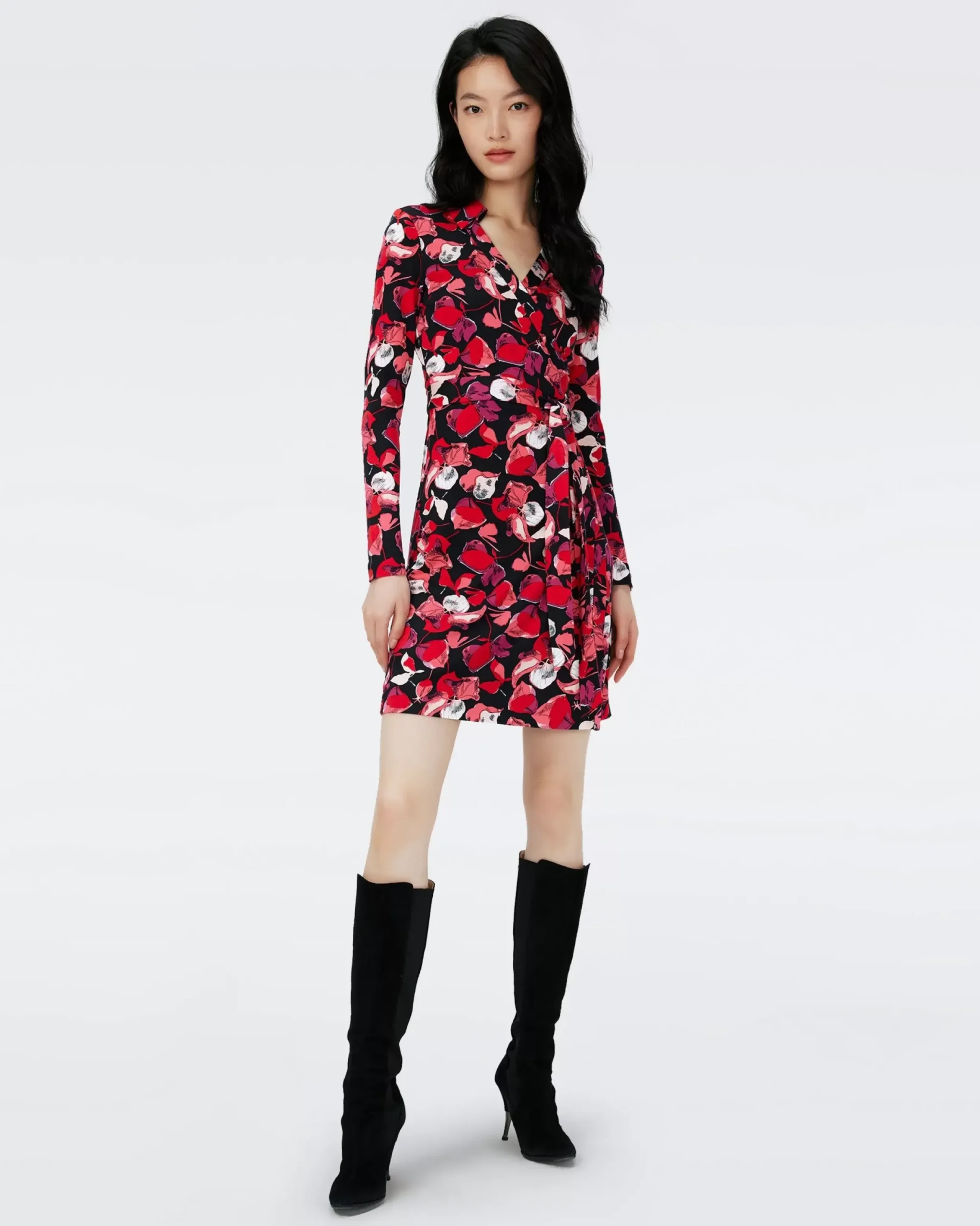 Jeanne Silk Jersey Wrap Dress-dvf Flash Sale