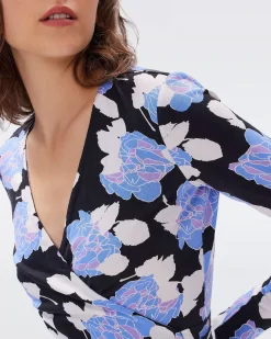 Julian Silk Jersey Wrap Dress-dvf Clearance