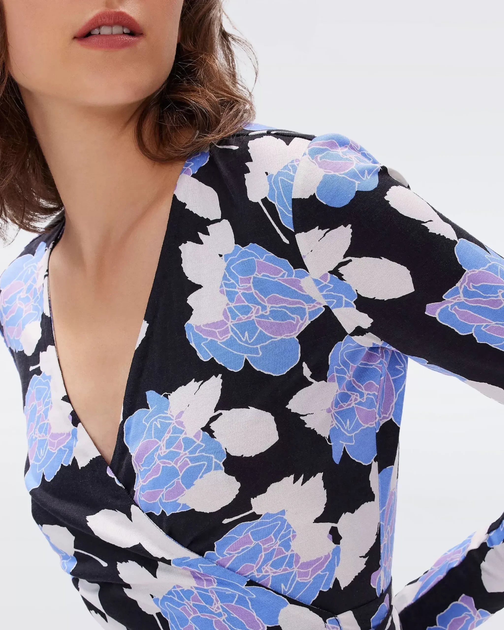 Julian Silk Jersey Wrap Dress-dvf Clearance