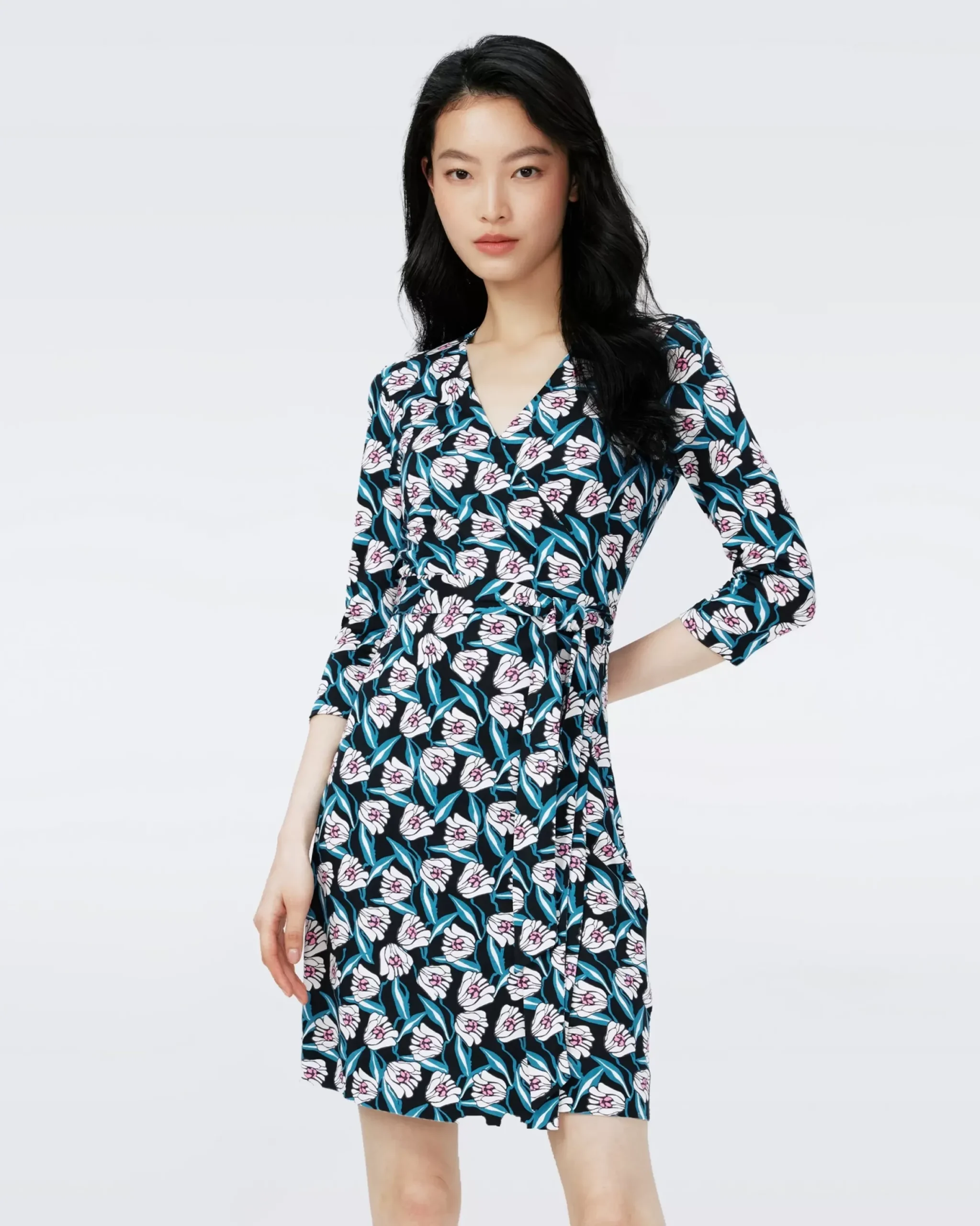 Julian Silk Jersey Wrap Dress-dvf Hot