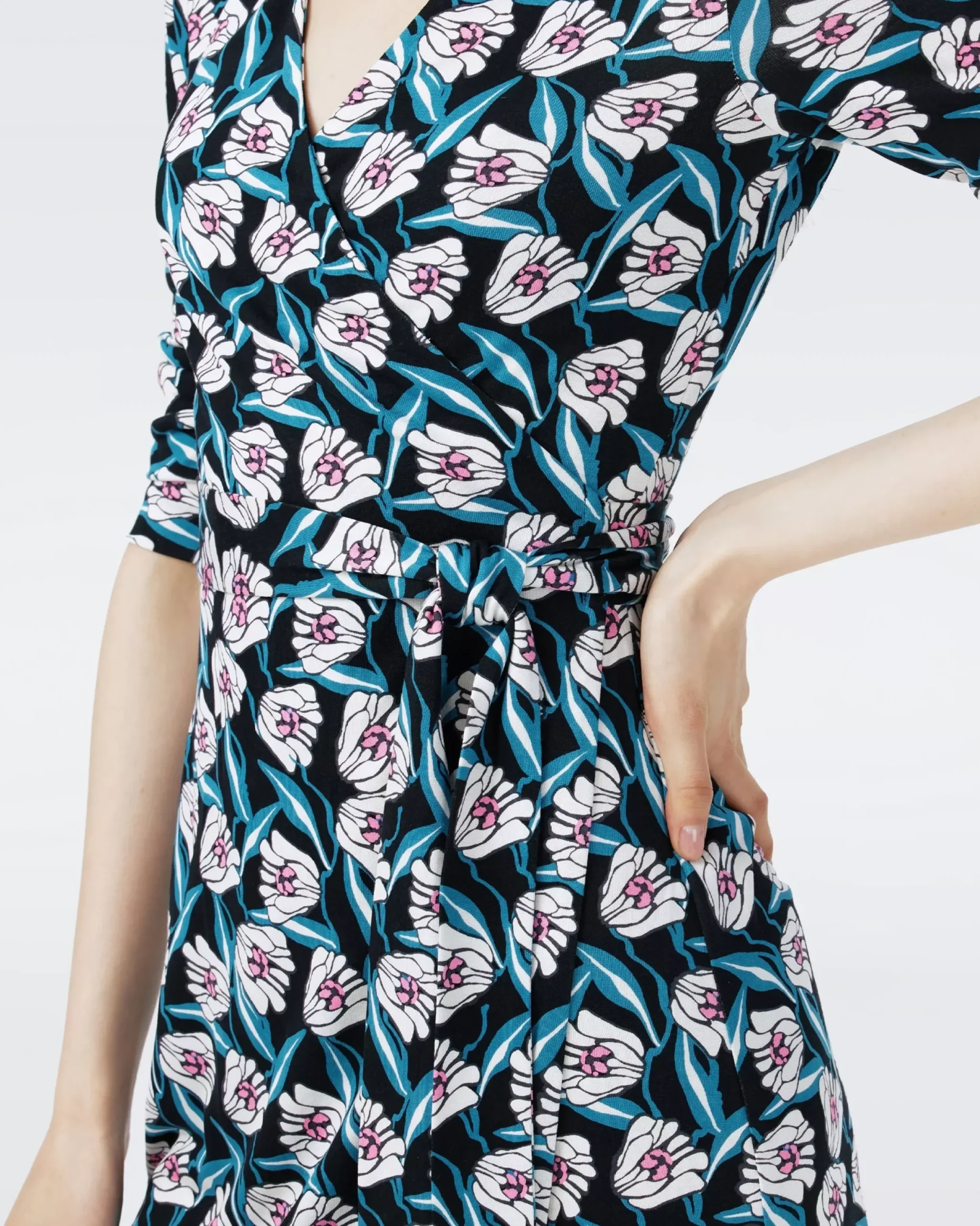 Julian Silk Jersey Wrap Dress-dvf Hot