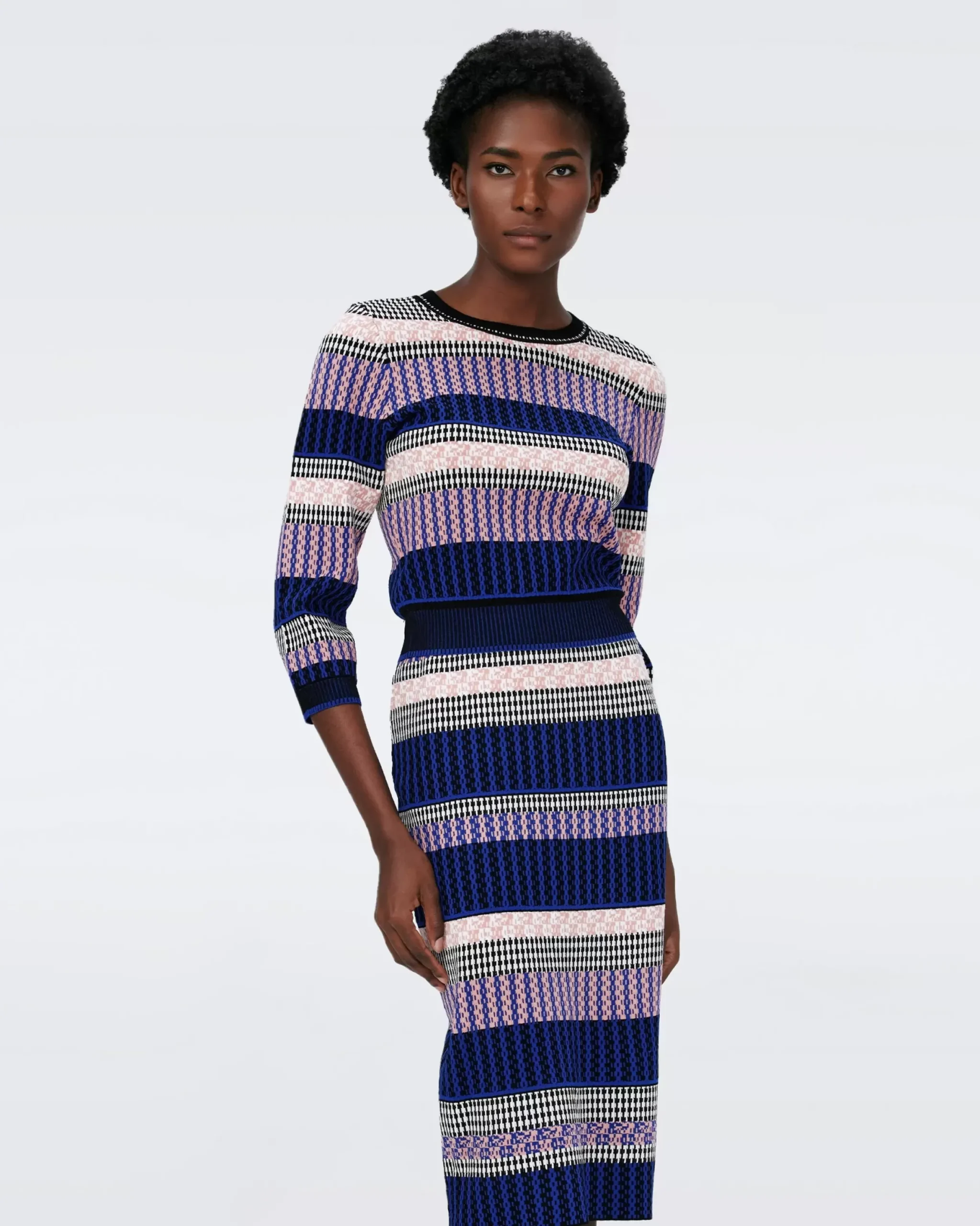 Kateshia Knit Jacquard Top-dvf Outlet