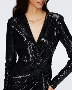 Lexa Sequin Mesh Dress-dvf Sale