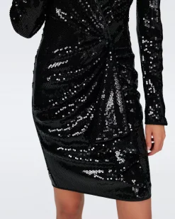 Lexa Sequin Mesh Dress-dvf Sale