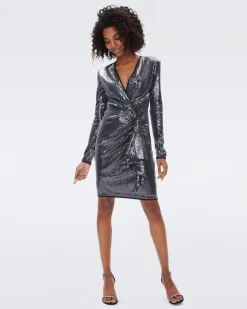 Lexa Sequin Mesh Dress-dvf Best Sale