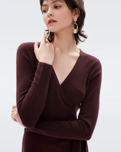 Linda Wool-Cashmere Wrap Dress-dvf Store